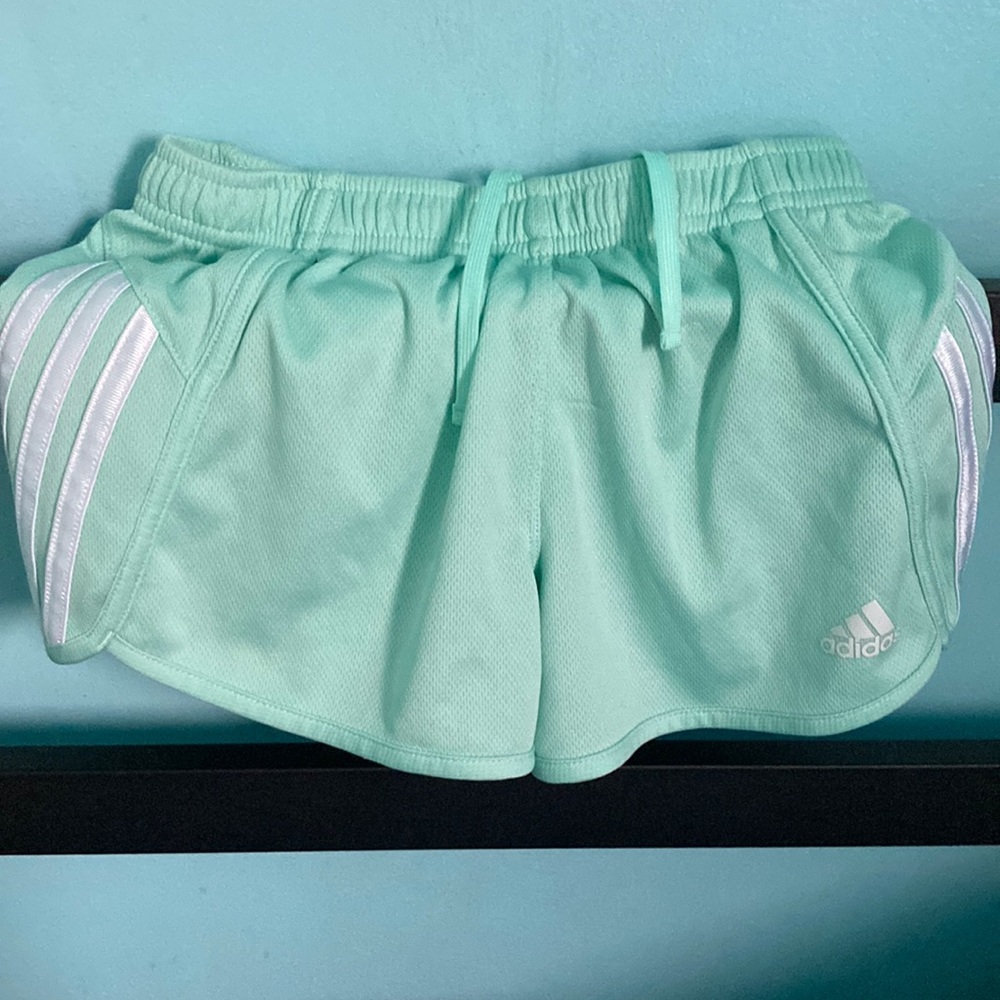 mint green shorts